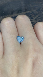 Load and play video in Gallery viewer, 1.133 Ct Heart Shape Fancy Blue Lab Diamond VS
