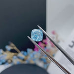 Load and play video in Gallery viewer, IGI Certified Cushion Cut 2.35 Ct Fancy Blue Lab Diamond VS1 Clarity
