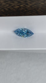 Load and play video in Gallery viewer, 4.519 Ct Marquise Cut Fancy Blue Lab Diamond VS1
