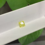 Load and play video in Gallery viewer, Princess Cut 1.006 Ct Fancy Yellow Lab Diamond VS Clarity
