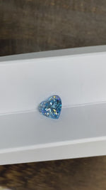 Load and play video in Gallery viewer, 2.06 Ct Heart Shape Fancy Blue Lab Diamond VS
