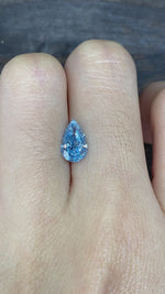 Load and play video in Gallery viewer, 1.197 Ct Pear Cut Fancy Blue Lab Diamond VS1
