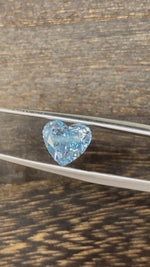 Load and play video in Gallery viewer, 1.770 Ct Heart Shape Fancy Blue Lab Diamond VS
