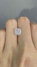 Load and play video in Gallery viewer, Cushion Cut Lab Diamond 3.04 Ct H VS
