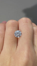 Load and play video in Gallery viewer, Round Cut Lab Diamond 2.005 Ct HI VS
