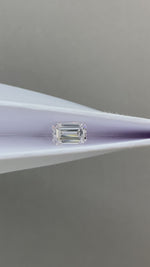 Load and play video in Gallery viewer, NDE006 Emerald Cut Lab Diamond 1CT DEF VS 7.21x4.62x3.17mm
