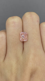 Load and play video in Gallery viewer, IGI Certified Radiant Cut 2.51 Ct Fancy Pink Lab Diamond VS1 VG Clarity
