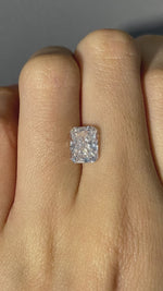 Load and play video in Gallery viewer, Radiant Cut Lab Diamond 2.153 Ct FG VS
