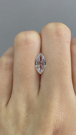 Load and play video in Gallery viewer, 1.407CT Antique Old Mine Marquise Cut Lab Diamond DEF VS
