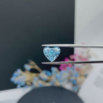 Load and play video in Gallery viewer, IGI Certified Heart Cut 2.03 Ct Fancy  Blue Lab Diamond VS1 Clarity
