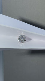 Load and play video in Gallery viewer, Round Cut Lab Diamond 2.161 Ct GH VS
