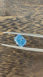 Load and play video in Gallery viewer, 2.06 Ct Radiant Cut Fancy Blue Lab Diamond VS
