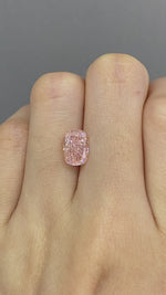 Load and play video in Gallery viewer, IGI Certified Cushion Cut 2.22 Ct Fancy Pink Lab Diamond VS1 VG Clarity
