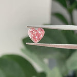 Load and play video in Gallery viewer, IGI Certified Heart Cut 1.03 Ct Fancy Intense Pink Lab Diamond VS2 Clarity
