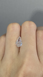 Load and play video in Gallery viewer, Pear Cut Lab Diamond 2.066 Ct FG VS
