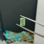 Load and play video in Gallery viewer, IGI Certified Emerald Cut 1.26 Ct Fancy Intense Green Lab Diamond VS1 Clarity
