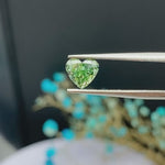 Load and play video in Gallery viewer, IGI Certified Heart Shape 1.17 Ct Fancy Intense Green Lab Diamond VS2 Clarity
