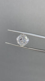 Load and play video in Gallery viewer, Cushion Cut Lab Diamond 3.175 Ct H VS
