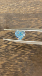 Load and play video in Gallery viewer, 1.133 Ct Heart Shape Fancy Blue Lab Diamond VS
