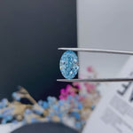 Load and play video in Gallery viewer, IGI Certified Oval Cut 3.26 Ct Fancy Intense Blue Lab Diamond VS1 Clarity
