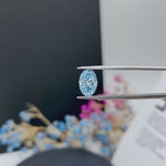 Load and play video in Gallery viewer, IGI Certified Princess Cut 1.12 Ct Fancy  Blue Lab Diamond VS1 Clarity
