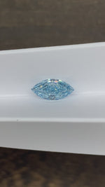 Load and play video in Gallery viewer, 2.253 Ct Marquise Cut Fancy Blue Lab Diamond VS
