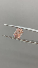 Load and play video in Gallery viewer, IGI Certified Emerald Cut 1.75 Ct Fancy Pink Lab Diamond VS1 VG Clarity
