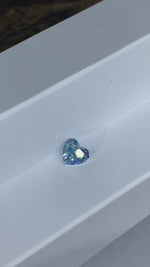 Load and play video in Gallery viewer, 1.133 Ct Heart Shape Fancy Blue Lab Diamond VS
