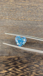 Load and play video in Gallery viewer, 2.092 Ct Heart Shape Fancy Blue Lab Diamond VS
