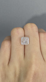 Load and play video in Gallery viewer, Cushion Cut Lab Diamond 3.538 Ct H VS
