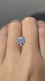 Load and play video in Gallery viewer, Round Cut Lab Diamond 2.1 Ct G VS
