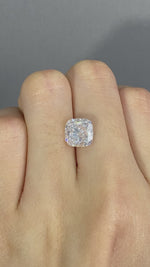 Load and play video in Gallery viewer, Cushion Cut Lab Diamond 3.183 Ct G VS
