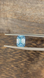 Load and play video in Gallery viewer, 1.889 Ct Emerald Cut Fancy Blue Lab Diamond VS
