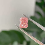 Load and play video in Gallery viewer, IGI Certified Radiant Cut 1.02 Ct Fancy Intense Pink Lab Diamond VS2 Clarity
