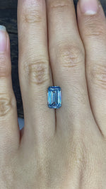 Load and play video in Gallery viewer, 2.148 Ct Emerald Cut Fancy Blue Lab Diamond VS
