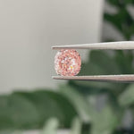 Load and play video in Gallery viewer, IGI Certified Cushion Cut 1.18 Ct Fancy Light Pink Lab Diamond VS1 Clarity
