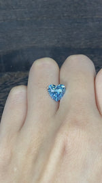 Load and play video in Gallery viewer, 2.06 Ct Heart Shape Fancy Blue Lab Diamond VS
