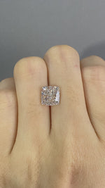 Load and play video in Gallery viewer, Rectangular Cushion Cut Lab Diamond 3.283 Ct IJ VS
