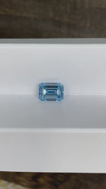 Load and play video in Gallery viewer, 1.889 Ct Emerald Cut Fancy Blue Lab Diamond VS
