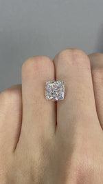 Load and play video in Gallery viewer, Rectangular Cushion Cut Lab Diamond 3.235 Ct G VS
