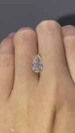 Load and play video in Gallery viewer, Pear Cut Lab Diamond 2.046 Ct H VS
