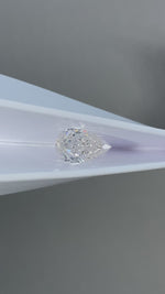 Load and play video in Gallery viewer, Pear Cut Lab Diamond 2.066 Ct FG VS
