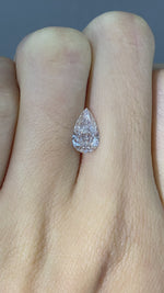 Load and play video in Gallery viewer, Pear Cut Lab Diamond 1.557 Ct FG VS
