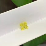 Load image into Gallery viewer, Princess Cut 1.006 Ct Fancy Yellow Lab Diamond VS Clarity - Gemstone
