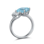 Load image into Gallery viewer, Snowflake Toi Et Moi Moissanite Engagement Ring - Engagement Ring
