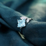 Load image into Gallery viewer, Snowflake Toi Et Moi Moissanite Engagement Ring - Engagement Ring
