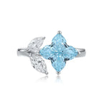 Load image into Gallery viewer, Snowflake Toi Et Moi Moissanite Engagement Ring - Engagement Ring
