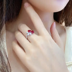 Load image into Gallery viewer, Toi Et Moi Heart Shape Engagement Ring - Engagement Ring
