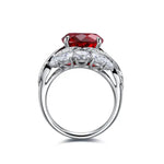 Load image into Gallery viewer, Twist Band 4.8 Ct Lab Ruby Engagement Ring - Engagement Ring
